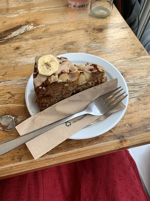 Vegan gf banana cake   at Bridges in Cambridge