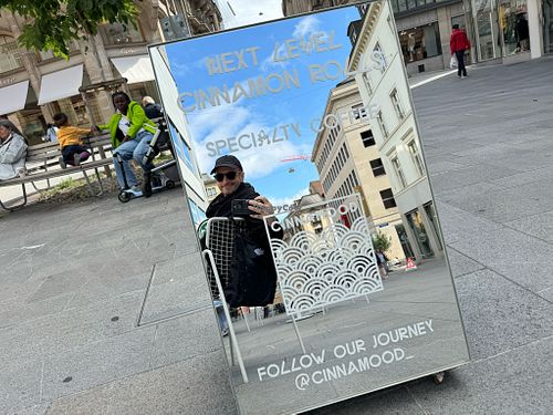 sign at Cinnamood in Basel