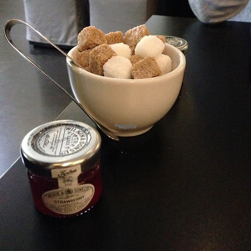 sugar cubes and jam at Raw - La Suite West in West London