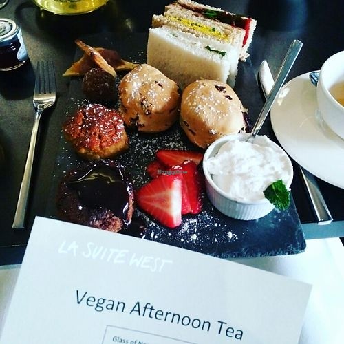 vegan afternoon tea at Raw - La Suite West in West London