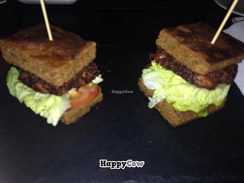 Quinoa and mushroom burger at Raw - La Suite West in West London