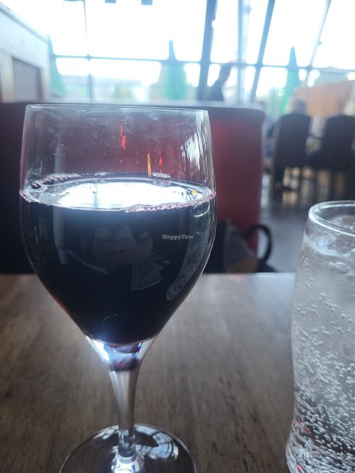 Red wine and check indpendetally to ensure vegan and no animal products at Hogs & Heifers Swords  in Swords