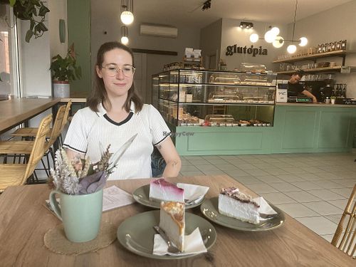 The interior of the bakery   at Glutopia in Szolnok