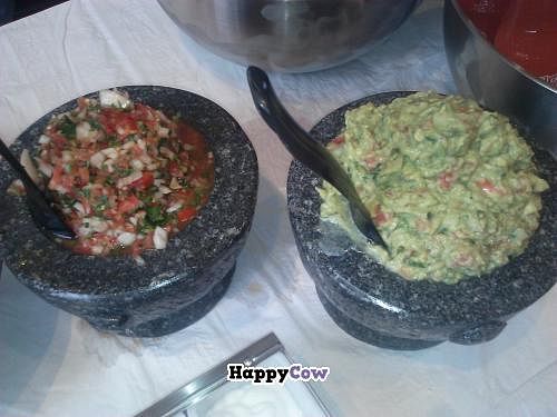 Guacamole and salsa are both vegan. at Tacos El Cunado - Downtown Market in Grand Rapids