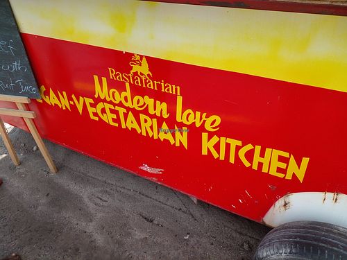 Sign at Rastafarian Modern Love in Georgetown