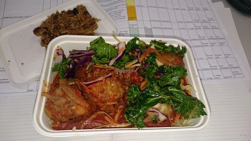 Spicy bean balls at Rupert's Street - Mobile Food Van in London