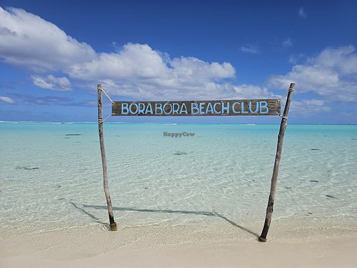 Can't beat this view. at Bora Bora Beach Club and Restaurant in Bora Bora