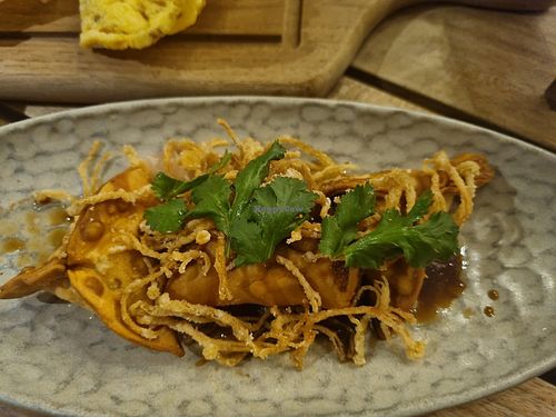 Enoki mushroom dumplings at Lontara in Rottnest Island