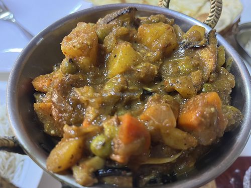 Vegetable curry  at Delhi Darbar in Khorog
