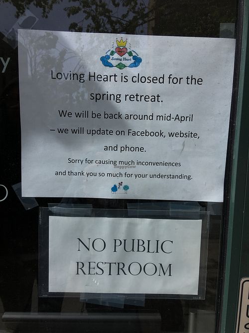 Not open😭 at Loving Heart in Chicago