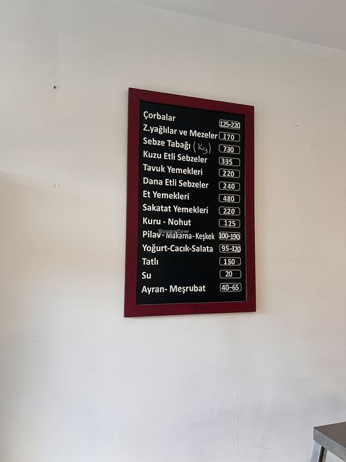 Unfortunately there is no english menu available. But simply consider “Z.yaglilar ve mezeler” as vegan and vegetarian options.   at Sade Bodrum in Bodrum