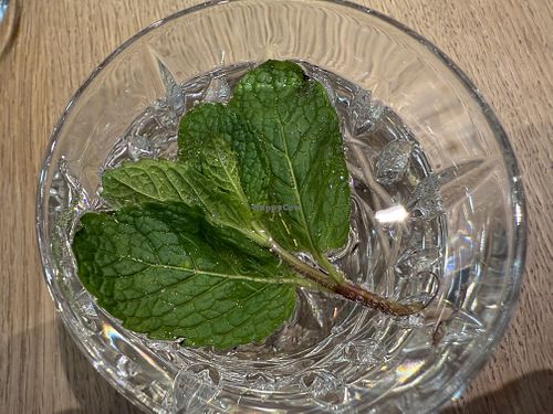 sparkling water  at Viegan in Stuttgart