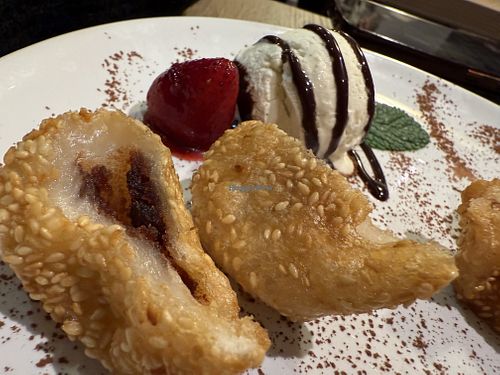 sesame balls  at Viegan in Stuttgart