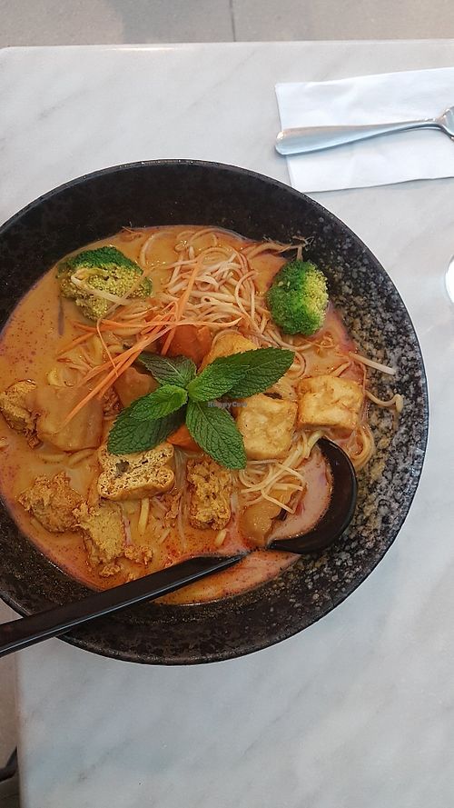 Curry laksa at Water Drop Teahouse in Box Hill