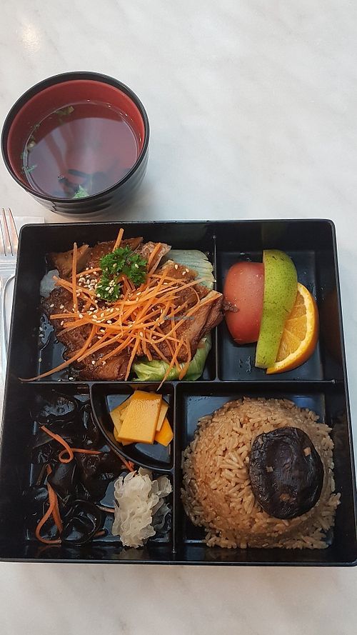 Braised chicken and ginger rice at Water Drop Teahouse in Box Hill