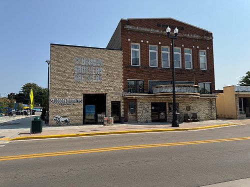 Located in renovated theater downtown Shawano. at Stubborn Brothers Brewery in Shawano