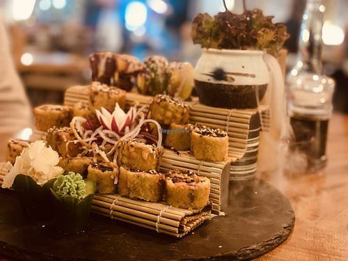 Tempura sushi   at Mandala Vegan Köln in Cologne