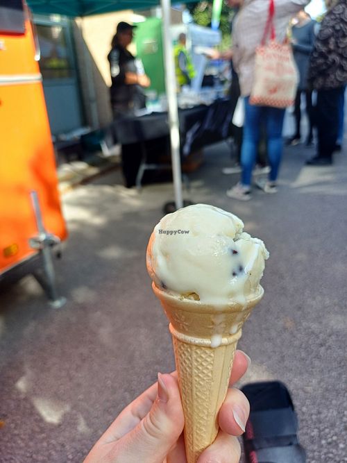 Mint choc chip standard cone at V-Ice Screams - Pop Up in Nottingham