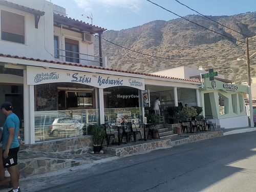 Restaurant is located along the road, next to the pharmacy at Kadiani's Hangout - Το στέκι της Καδιανής  in Crete
