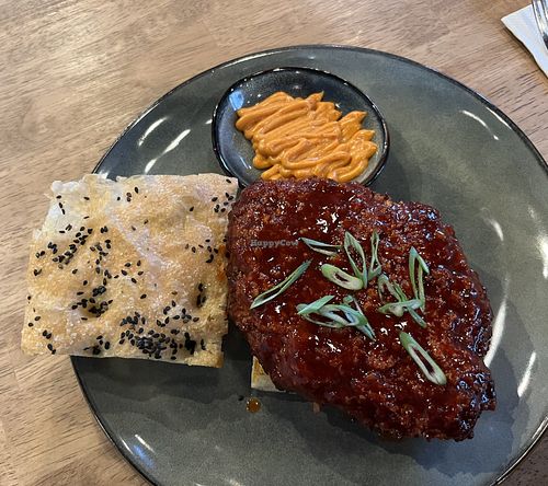 Korean Chicken Focaccia Sandwich  at Bellis  in Visalia