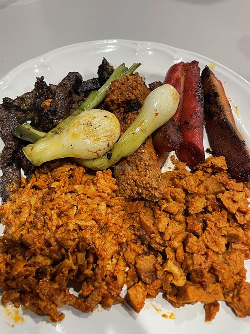 Parillada  at Veganion in Mexico City