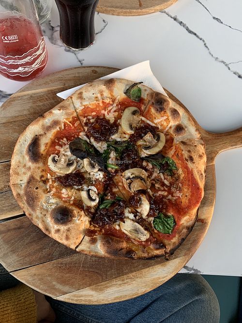 The goat with mushrooms   at The Beacon Lounge in Redcar