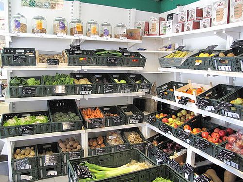 fruits and vegetables at NoiBio in Perugia