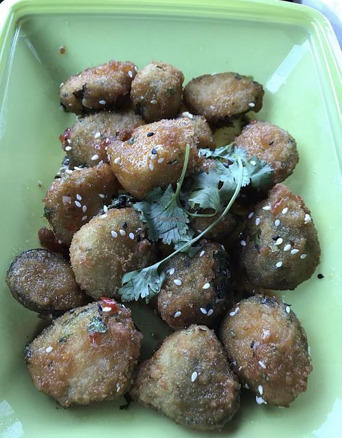 Chili Thai Brussels sprouts are delicious   at Native Foods in Glendale