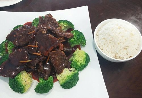 Orange Beef at Chen Vegetarian House in West Reading
