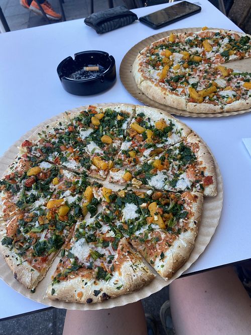 Vegan Pizzaa  at Bar El Cafetin in Asturias