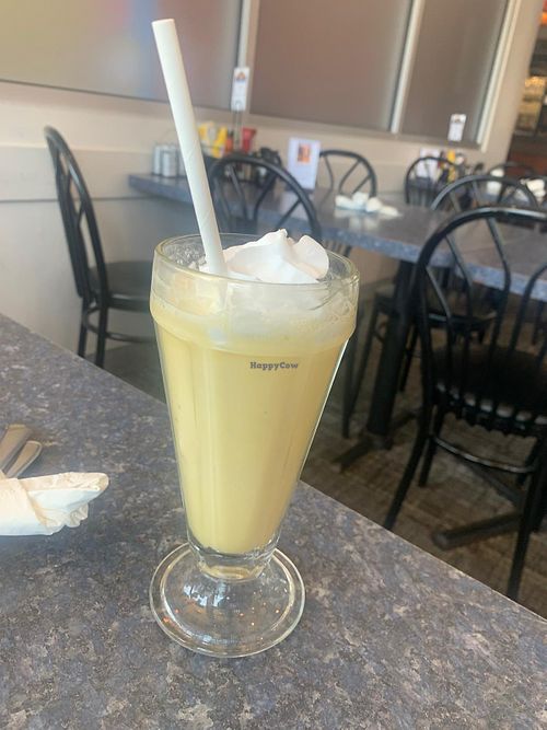 Dole Pineapple milkshake   at Clifton Hill Family Restaurant in Niagara Falls