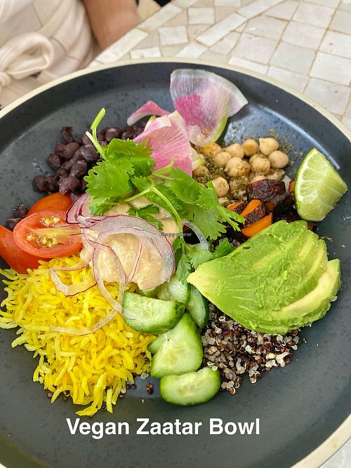 Vegan Zaatar Bowl  at Jacumba Hot Springs Hotel in Jacumba