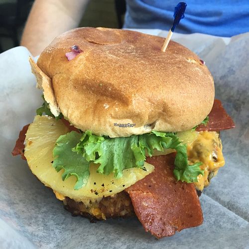 Baja Burger at The Olive Branch Cafe in Lewiston