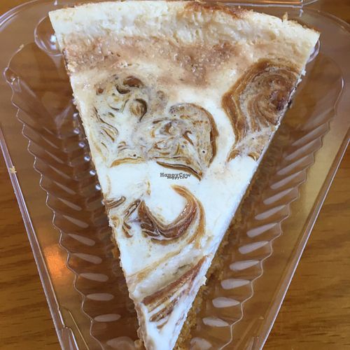 Peanut butter cheezcake with carob chips at The Olive Branch Cafe in Lewiston