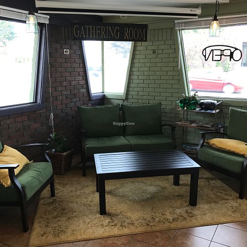 Gathering area at The Olive Branch Cafe in Lewiston