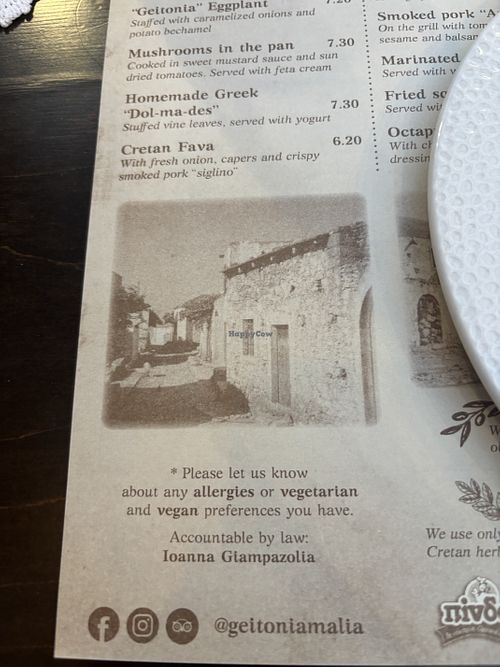   at Geitonia Malia - Cretan Creative Cuisine in Crete