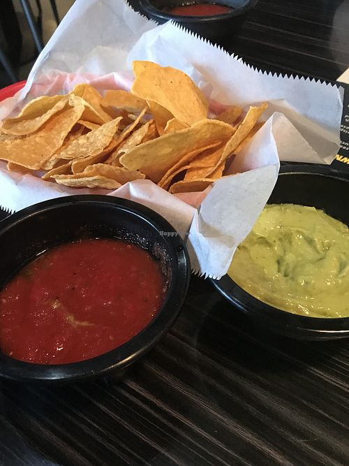 Chips, salsa and guacamole   at Fiesta Mexicana in Louisburg