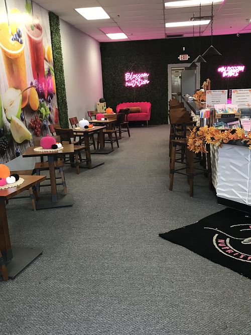 Seating  at Blossom Nutrition in Louisburg