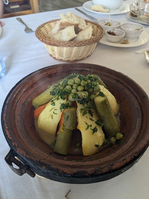 Vegetable tagine at Café Restaurant 7 in Zaida