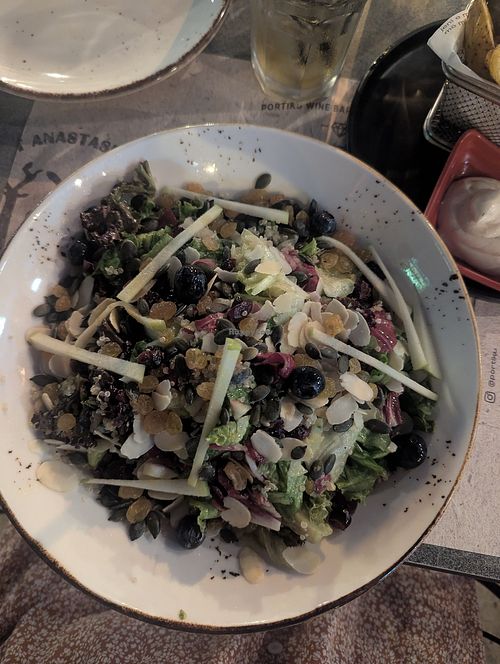 Detox salad at Portiku Wine Bar in Durres
