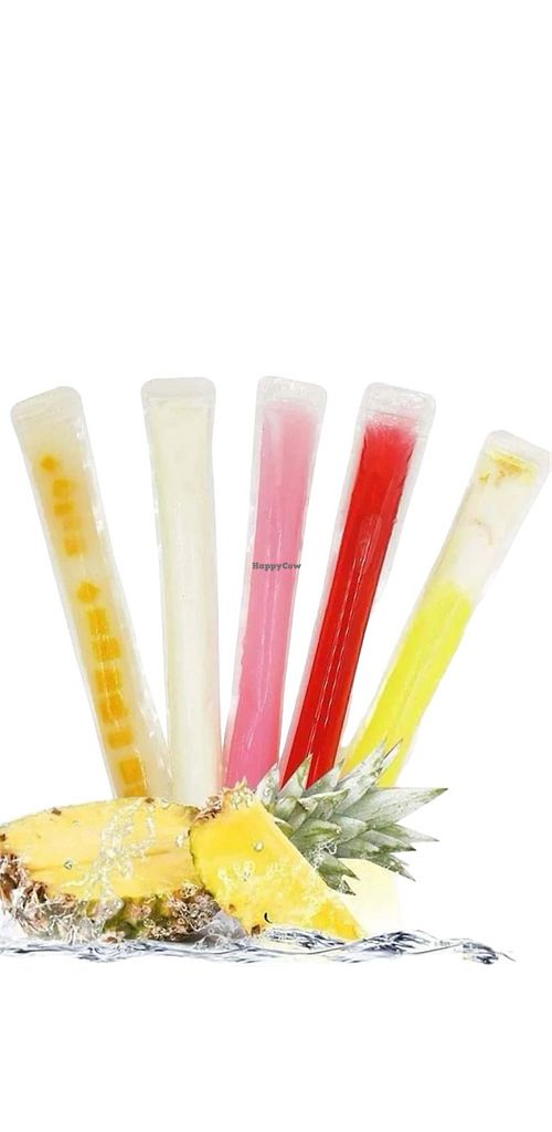 Caribbean ice pops made from fruits.

Flavours
Coconut creamy lemon
Kiwi and lemon
Mango pineapple, lemon
Mixed berries
Strawberries
 at Katina's Tasty Food in Larnaca