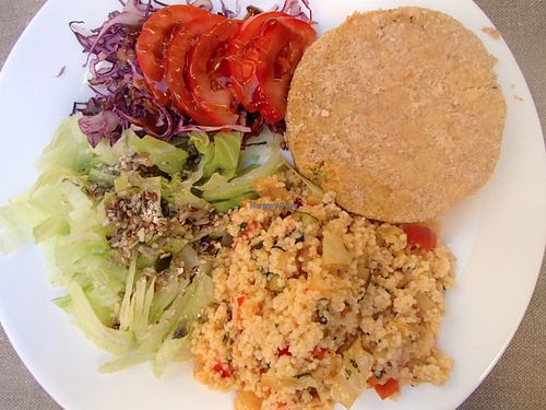 Vegan Lentil Burger Dish at Soul Food in Valletta