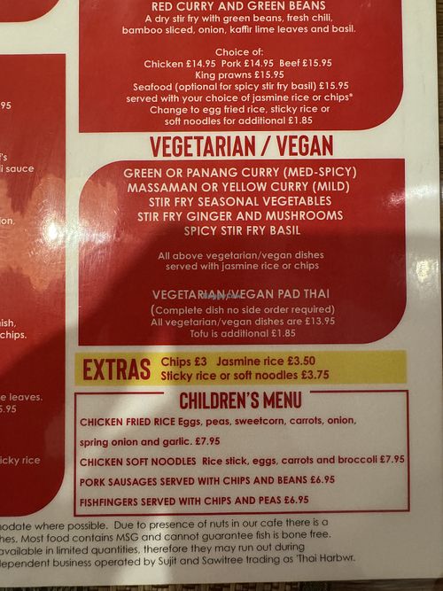   at Thai Harbwr in Porthmadog