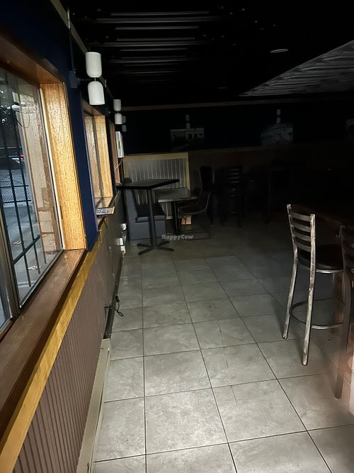 View through the doors entry way view  at Gebeta in Portland