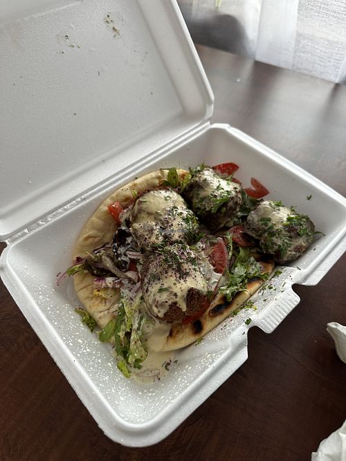 Falafel pita  at The Mediterranean Joint in Madison