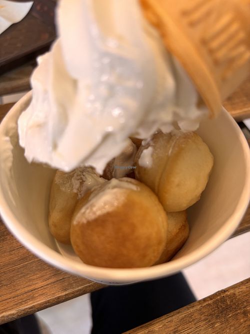 Plant-based baby caetella with plant based once cream  at IKEA Tokyo-Bay in Funabashi