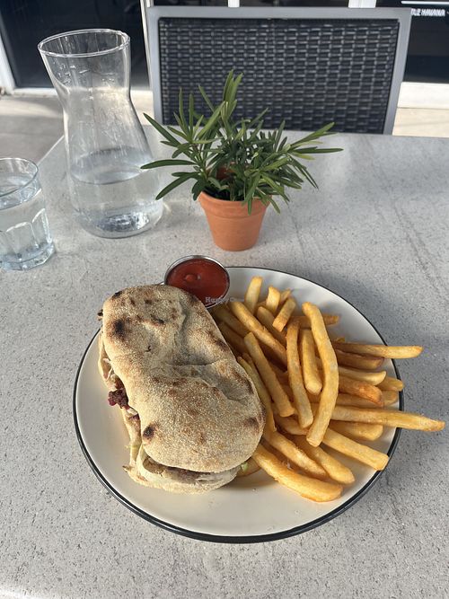 Falafel sandwich  at CRAFT Key Biscayne in Key Biscayne