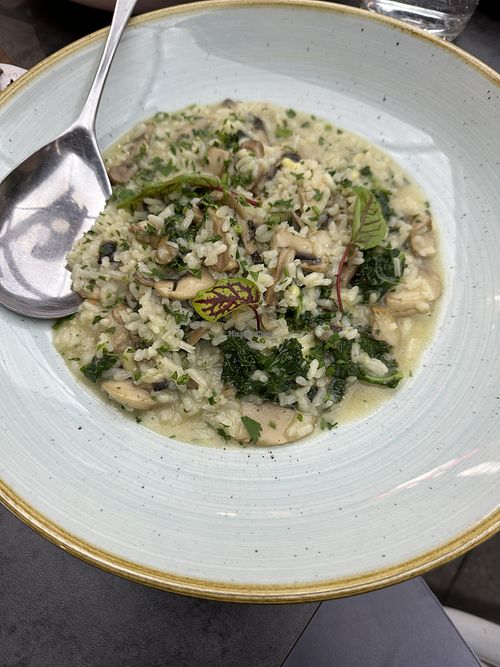 Vegan mushroom risottoo  at Restaurant 317 in Parramatta