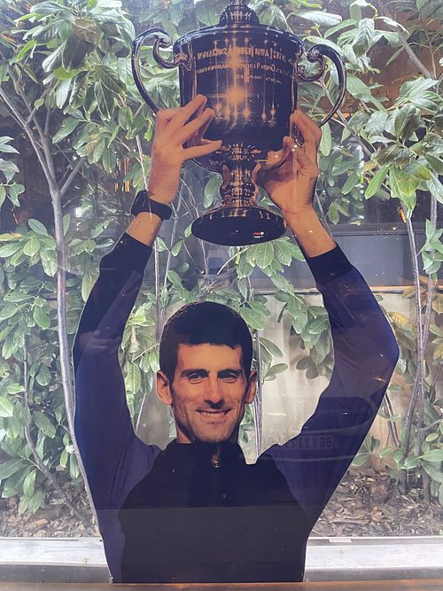 Who is this?  at Novak in Belgrade