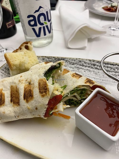 Houmous burrito   at Novak in Belgrade